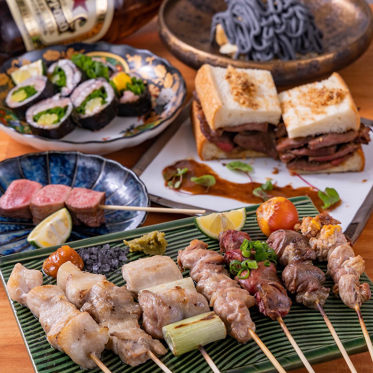 自慢の炭焼き！こだわり抜いた食材★