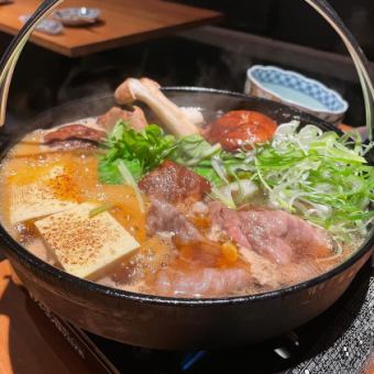 【黒毛和牛すき焼きコース】料理5品(デザート付)◆6000円(税込)