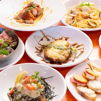 【店主のおまかせコース】サラダ、ピザ、パスタなど自慢のお料理が全6品⇒2200円(税込)