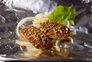 Grilled local horse mackerel with breadcrumbs and herbs (garlic and rosemary)