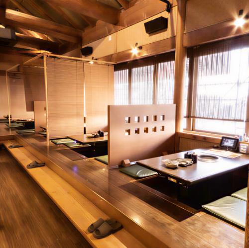 団体様にぴったりな掘りごたつ席を完備しております