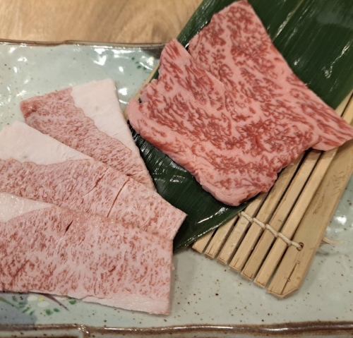 黒毛和牛サービスカルビビ&厳選黒毛和牛カルビ ハーフ