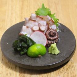 Octopus sashimi