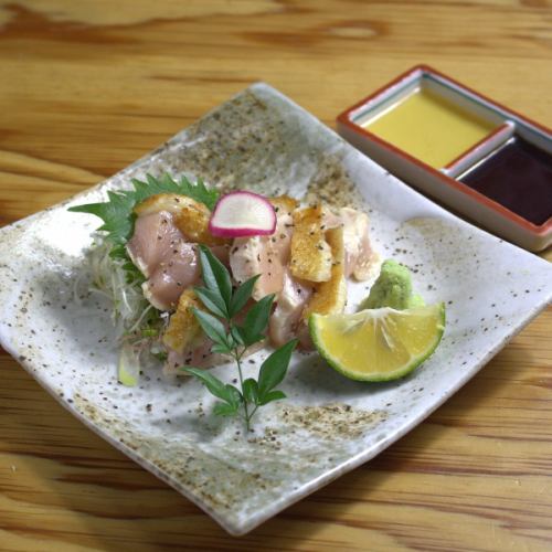 Kanmuri chicken breast meat tataki