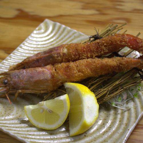 Fried shrimp with head (2 pieces)