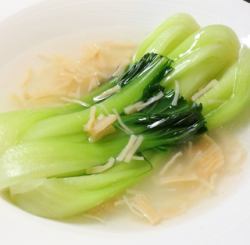 青梗菜と干し貝柱の煮込み