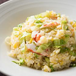 Crab and lettuce fried rice