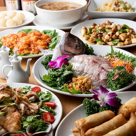 【2H飲放題付】牛ハラミや鰹のたたきなど桃花園を大満喫◎秋の宴会コース 全12品10,000円(税込)