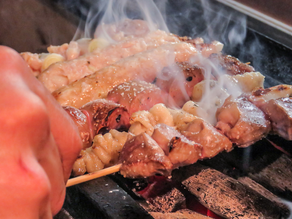 お席 備長炭焼き鳥 らいず