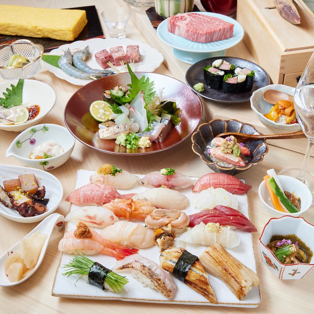The best hospitality and discerning sushi.In a wide range of scenes from everyday use to anniversary use