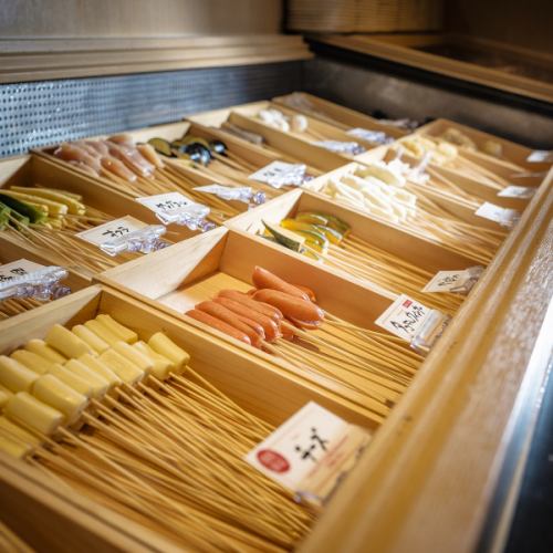 【All you can eat buffet】 30 kinds or more of skewers at all times