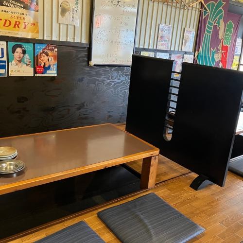 We have a variety of seating options available, including sunken kotatsu seats where you can stretch your legs.