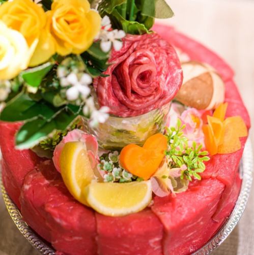 Meat cake & meat bouquet!