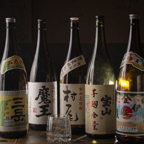 料理との相性抜群！こだわりの地酒と焼酎