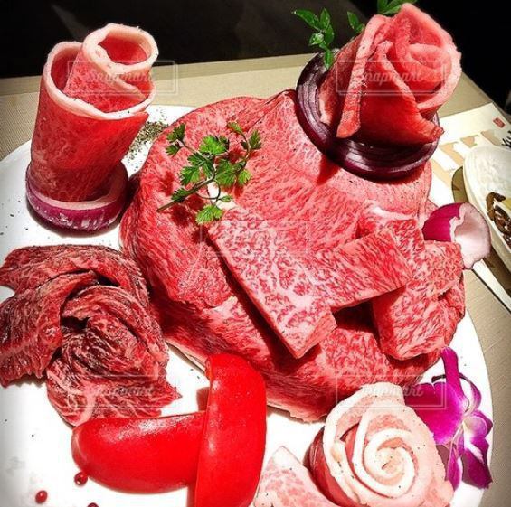 For special anniversaries, beef 〇 ♪ We will offer a special meat cake ♪