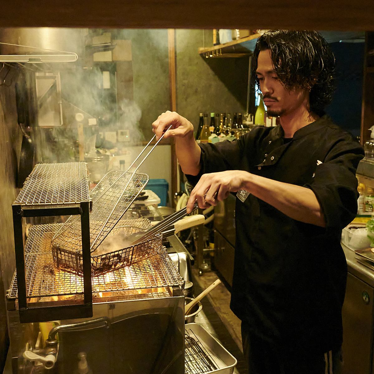 東北の名産品を職人がこだわってつくり上げる料理に舌鼓・・。
