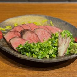 Beef tongue sashimi (low-temperature cooked)