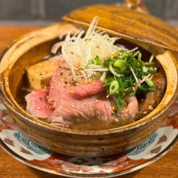 Wagyu beef shabu-shabu and Sendai gluten tofu