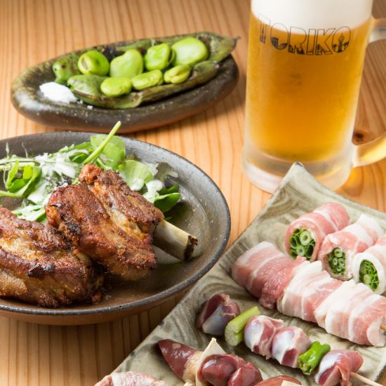 Highly rated popular yakitori restaurant on the scoring site ♪ Yakitori from the owner who trained at a long-established store in Fukuoka!