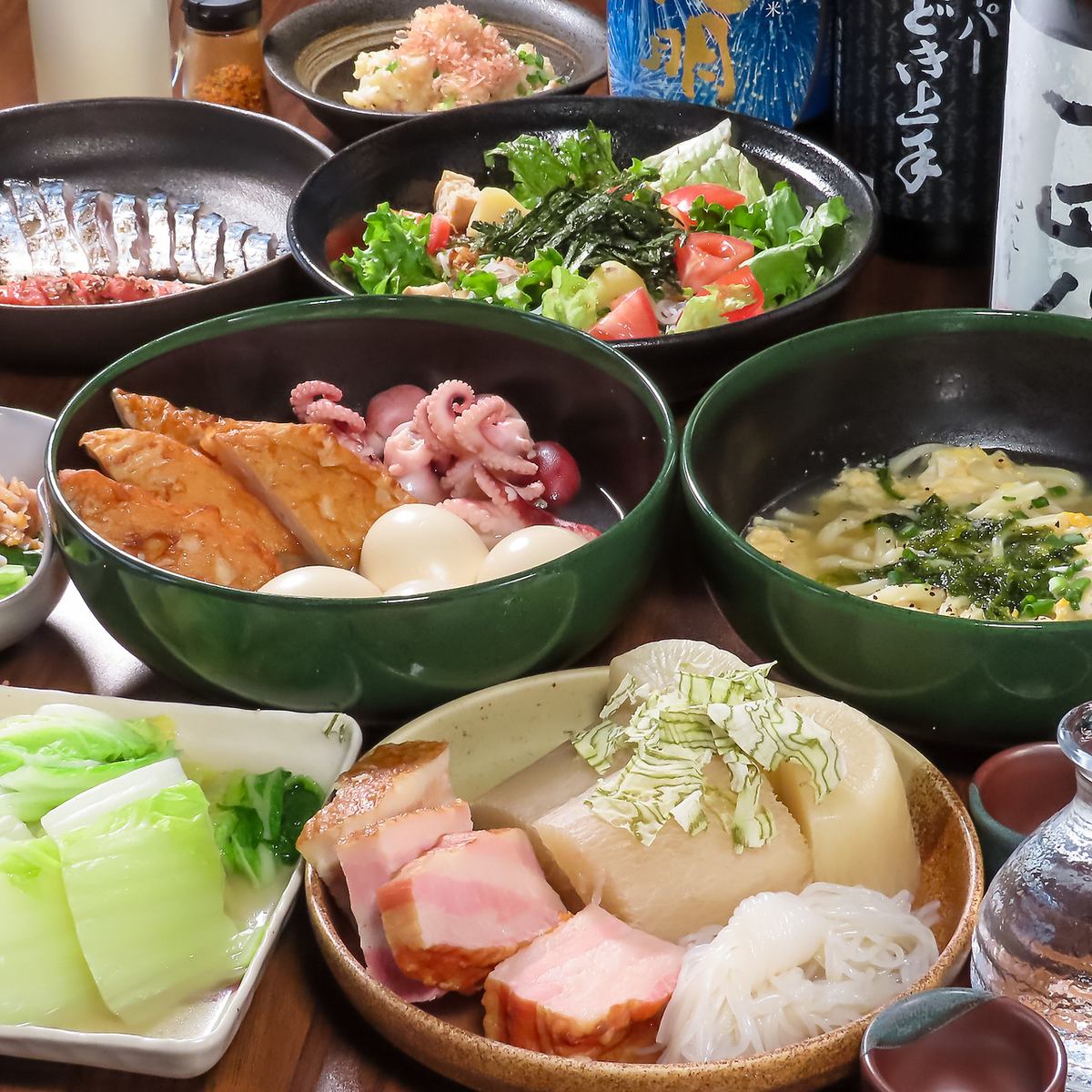 新鮮な食材でおでんや出汁料理を楽しめる。宴会や女子会、一人飲み様々なシーンにぜひ