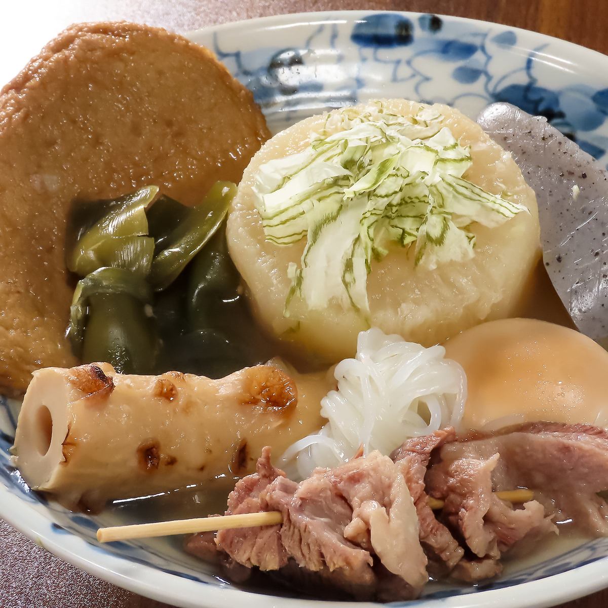 種類豊富なおでんの具材を楽しめる♪雑炊やうどんにもできます