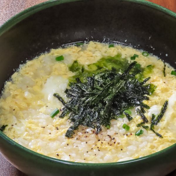 【おでんの旨味たっぷ〆にぴったり◎】≪出汁雑炊≫660円（税込）