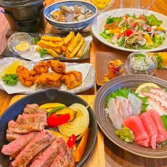 [Cocohare Value Course Meal] 9 dishes including Wagyu Beef Tataki ◆ 3,000 yen (tax included)