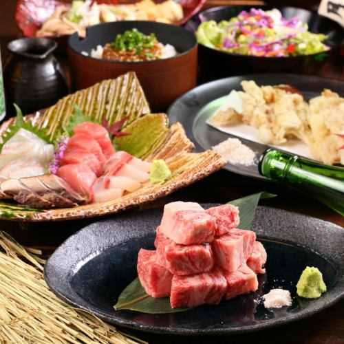 Enjoy a seasonal boast of courses! All-you-can-drink courses from 4,000 yen