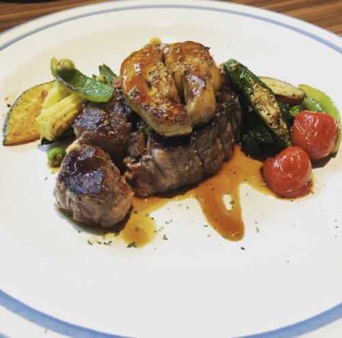 特選ヘレステーキとフォアグラのロッシーニ