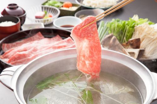 [Recommended] Wagyu beef shabu-shabu course◆Limited to 100 people per day