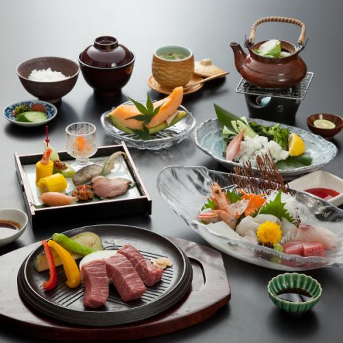 Meat kaiseki course is also available