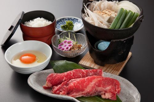 Japanese beef sukiyaki set
