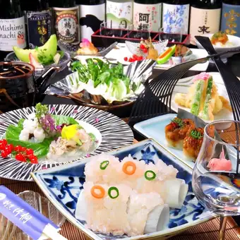 【夏限定】鱧のしゃぶしゃぶコース