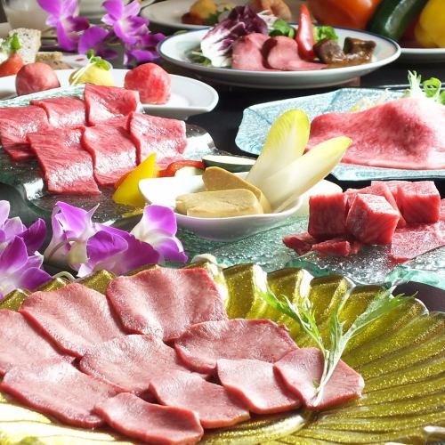 豪勢な料理を大切な人と