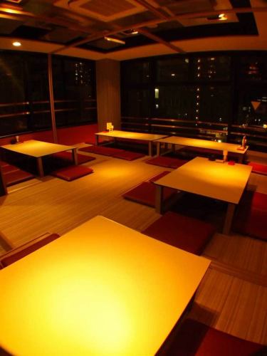 西川の夜景を一望できます☆