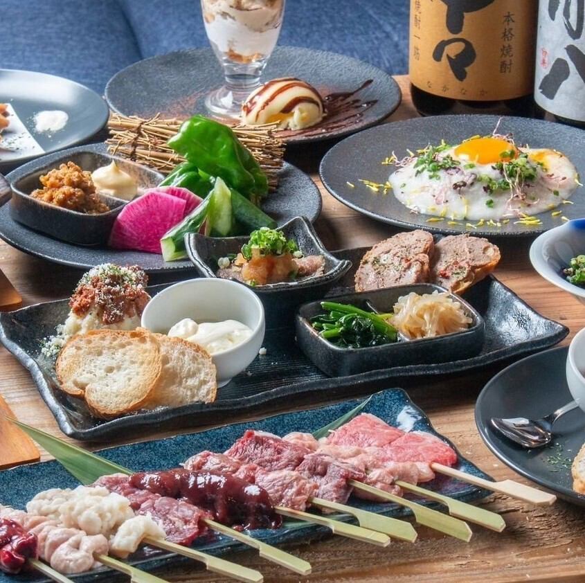 串焼きや豊富な酒の肴などに加え、デザートも味わえる！種類豊富な料理が自慢の居酒屋