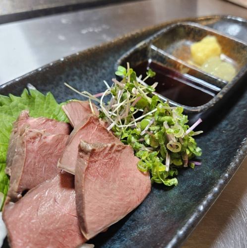 Beef heart sashimi ~vacuum low-temperature cooked~*