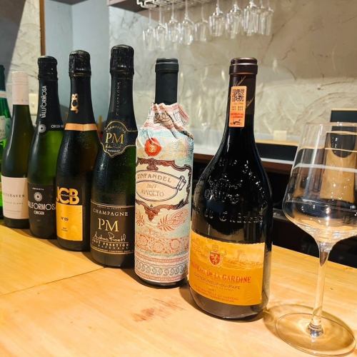 お料理に合うワインで乾杯