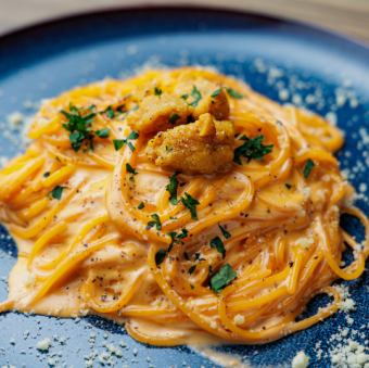 スパゲッティ 雲丹のクリームソース