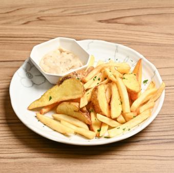 炸薯條佐鯷魚蛋黃醬