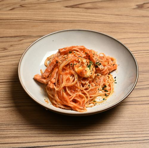 番茄義大利麵配培根和馬蘇里拉起司（Amatriciana）