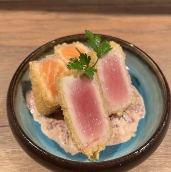 レアかつ~マグロとサーモン2種盛り~