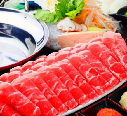 選べるメイン(ラムしゃぶ)とお料理&90分飲み放題付きコース 6500円(税込)【全6品】