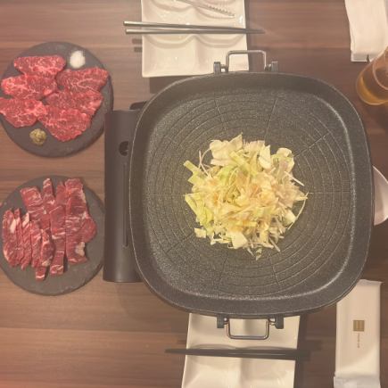 《店主 オススメ》特製キムチと4種類のお肉が食べれる肉焼きコース