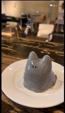 [Cake] Midday Cat Pudding Black Sesame