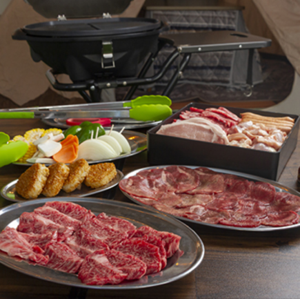 3 시간 음료 무제한 ★ BBQ 디럭스 코스 국산 쇠고기 스테이크, 쇠고기 탄 등 초호화 6000 엔!