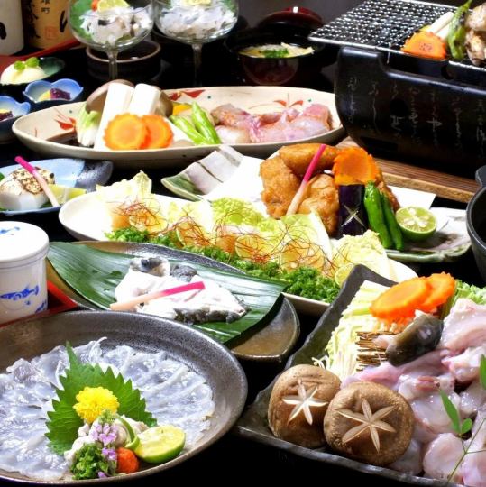冬季限定 虎河豚鱼白套餐（共9道菜，11,000日元（含税））【仅限电话预约】
