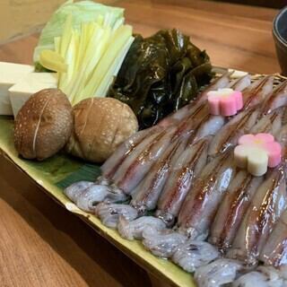 【料理のみ】【期間限定コース】富山直送ホタルイカのしゃぶしゃぶコース全8品7000円