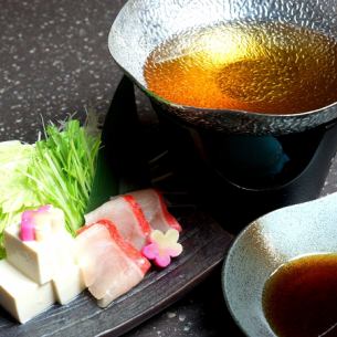 Red snapper shabu-shabu