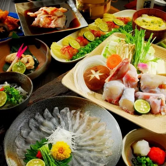 【僅限餐點】冬季限定版：虎紋河豚鐵木套餐（共7道菜）7000日圓（含稅）*僅限電話預約